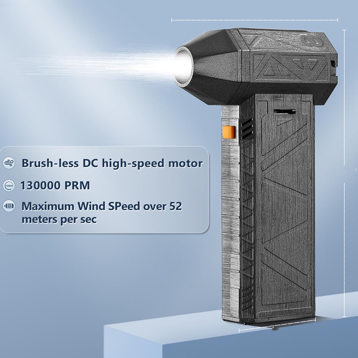Mini Jet Blower, 130000 RPM Portable Hand Held Powerful Fan, Portable Rechargeable Power Blower, Multi Purpose Jet Blower, Handheld Cordless Mini Air Blower for Cleaning
