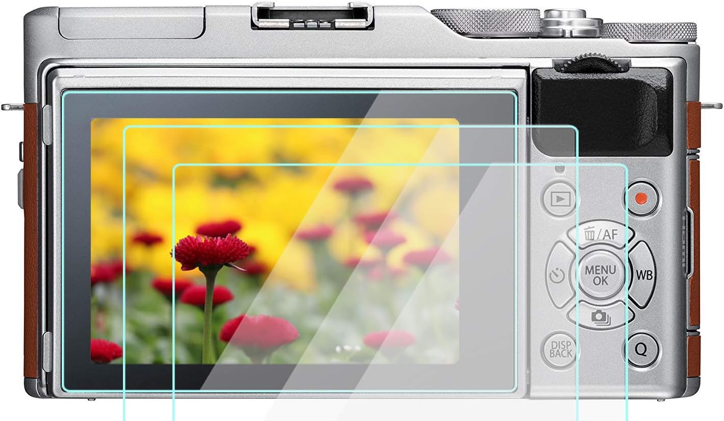 Screen Protector Glass Designed for Fujifilm X-A5 X-A3 X-A10 Camera, WH1916 9H Tempered Glass Anti-Bubble Anti-scratch Ultra-Clear [3-Pack]