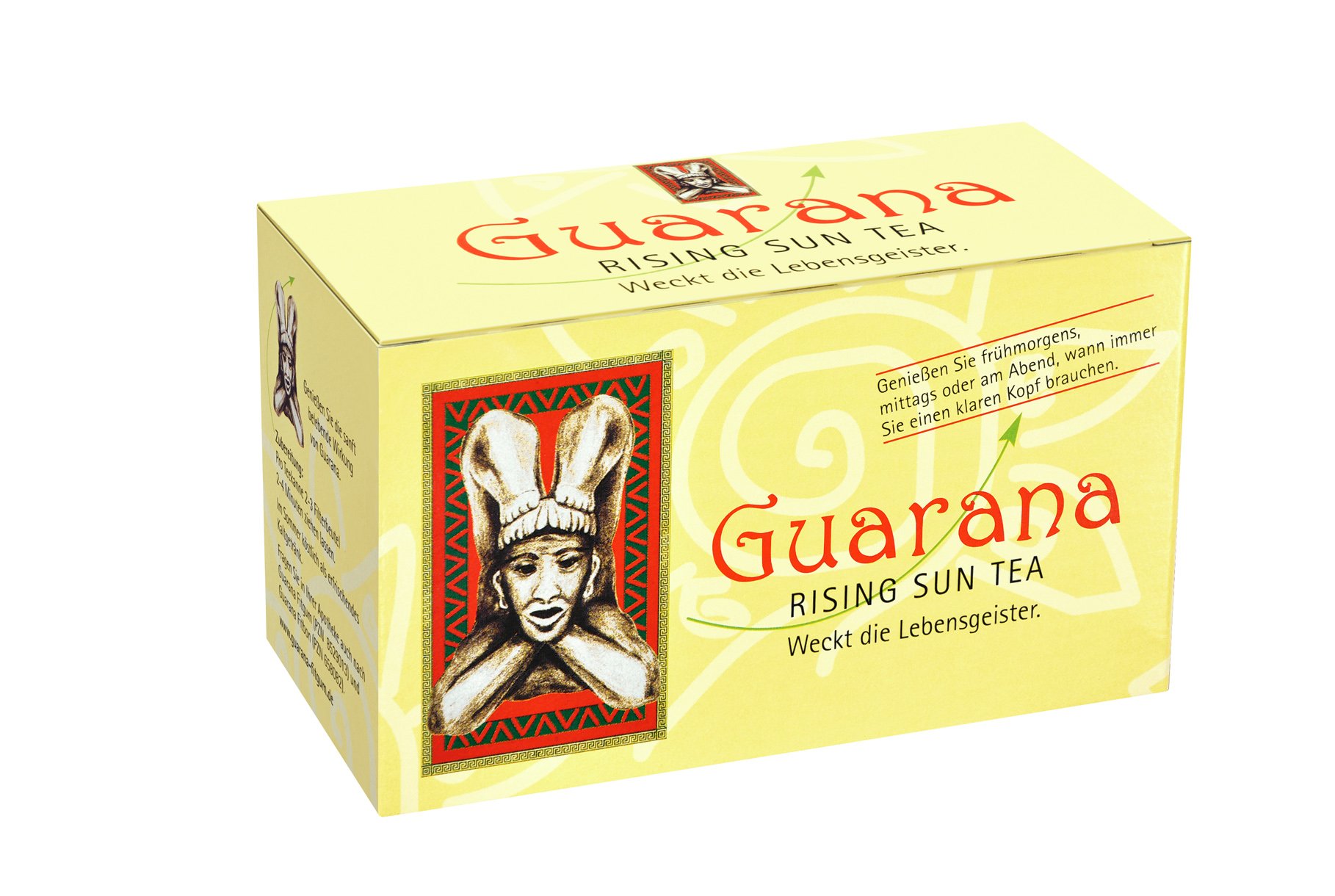 Ralf BADERs Gesundheit GUARANA RISING Sun Herbata z apteki, czarna herbata z guaraną, budzi się na duchu, 2 x 20 worków filtracyjnych, PZN 0314597, 80 g