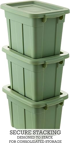 Miniatura 7 de Organize Your Home Contenedores de almacenamiento coloridos para espacios pequeños con tapas, paquete de 6, recipientes de plástico pequeños