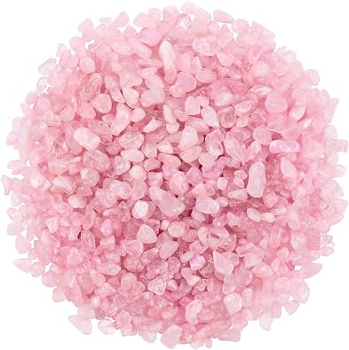 Twdrer 2lb Natural Rose Pink Quartz Crystal Chips