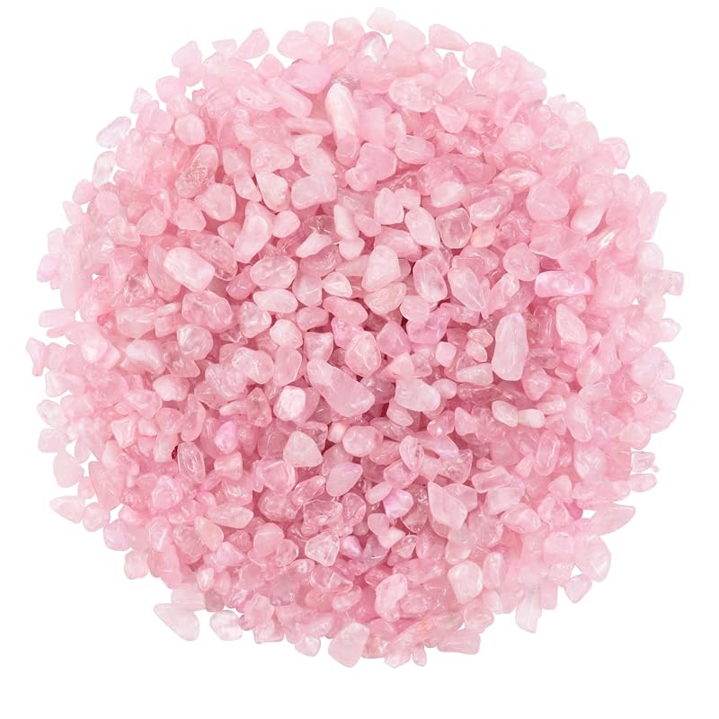 Pedras Decorativas de Quartzo Rosa Natural para Aquário Twdrer, 907 g