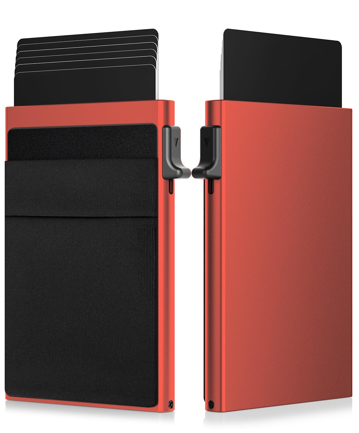 ONLOOKER Credit Card Holder - Slim Wallet for Men with Money Pocket, Pop Up Wallets RFID Blocking Minimalist Card Case Holds 5 Cards and Notes (Matt