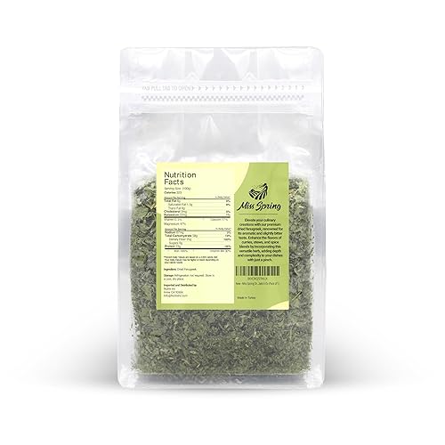 Miniatura 2 de Miss Spring Hojas secas de alholva  Producto de alta calidad, totalmente natural, secado al sol, sin gluten, sin OMG, Kasuri Methi, ideal para