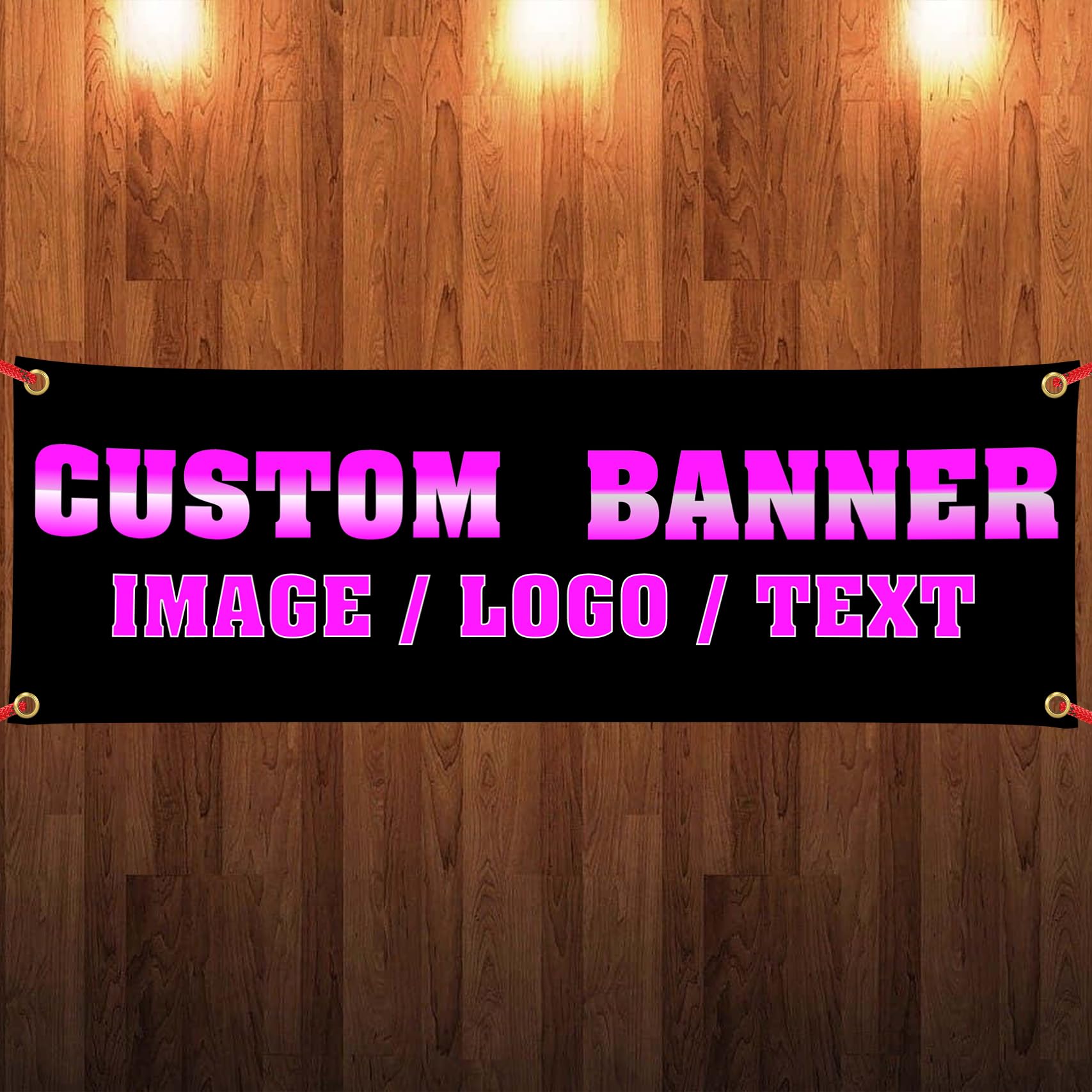 Kbvihzg Personalized Custom Banner for Indoor/Outdoor Custom Banners and Signs with Photo or Text Customized Gifts for Christmas Birthday Parties