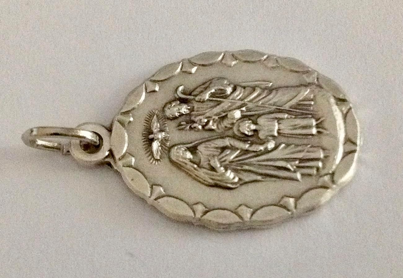 THE SACRED FAMILY OVAL SHAPE MEDAL - 100% MADE IN ITALY - THE PATRON SAINTS MEDALS - RELIGIOUS GIFT - Image 4