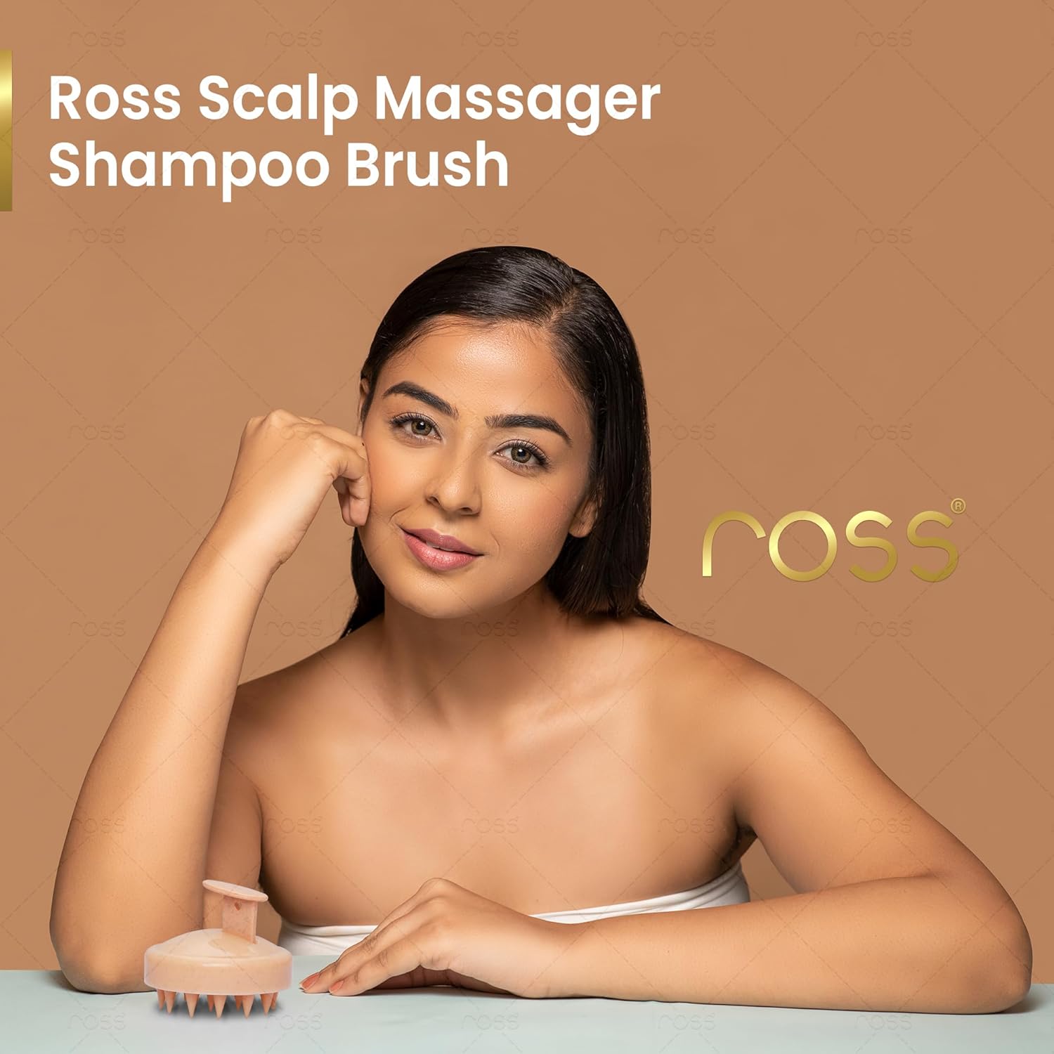 Ross Round Hair Scalp Manual Head Massage Massage Shampoo Hair Brush, Super Soft Brisles for Exfoliating, Anti-Dandruff (Texchard Beige) Ross Round Hair Scalp Manual Head Massage Massage Shampoo Hair Brush, Super Soft Brisles for Exfoliating, Anti-Dandruff (Texchard Beige)