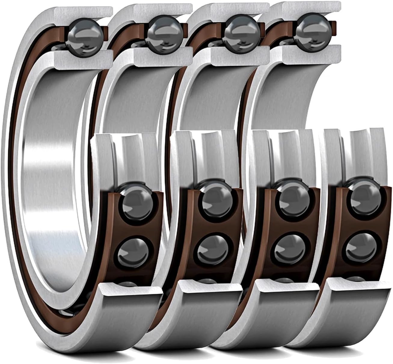 1set 71913C HQ1 65X90X13 71913 Angular Contact Bearings Speed Spindle SI3N4 Ceramic Ball