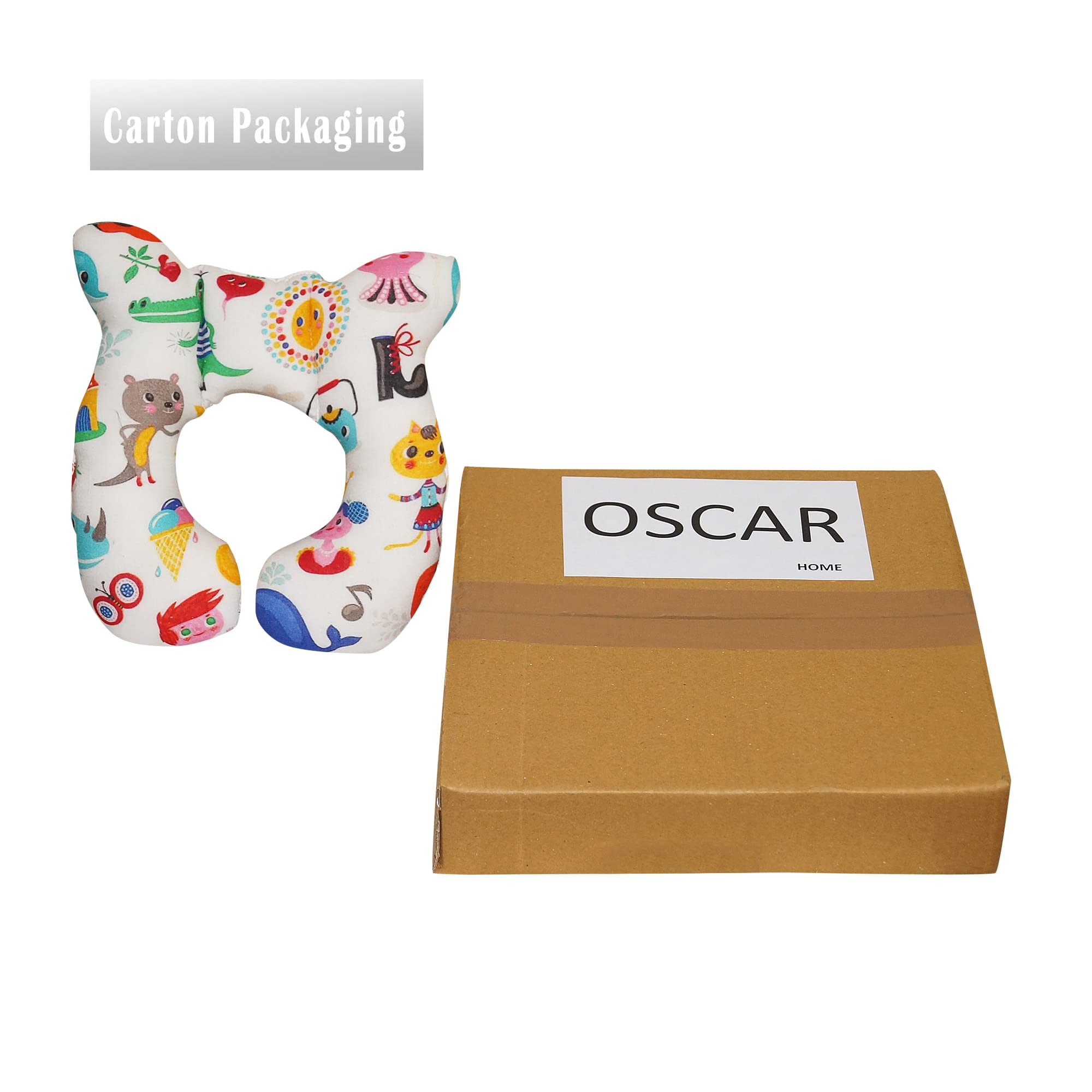 Oscar Home Infant Head and Neck Support Pillow for Car Seat, Baby Travel Pillow, for 0-18 Months Old, Kid's Neck Pillow, Soft and Skin Friendly,Neck Pillow (Daisy) - Image 6 thumbnail