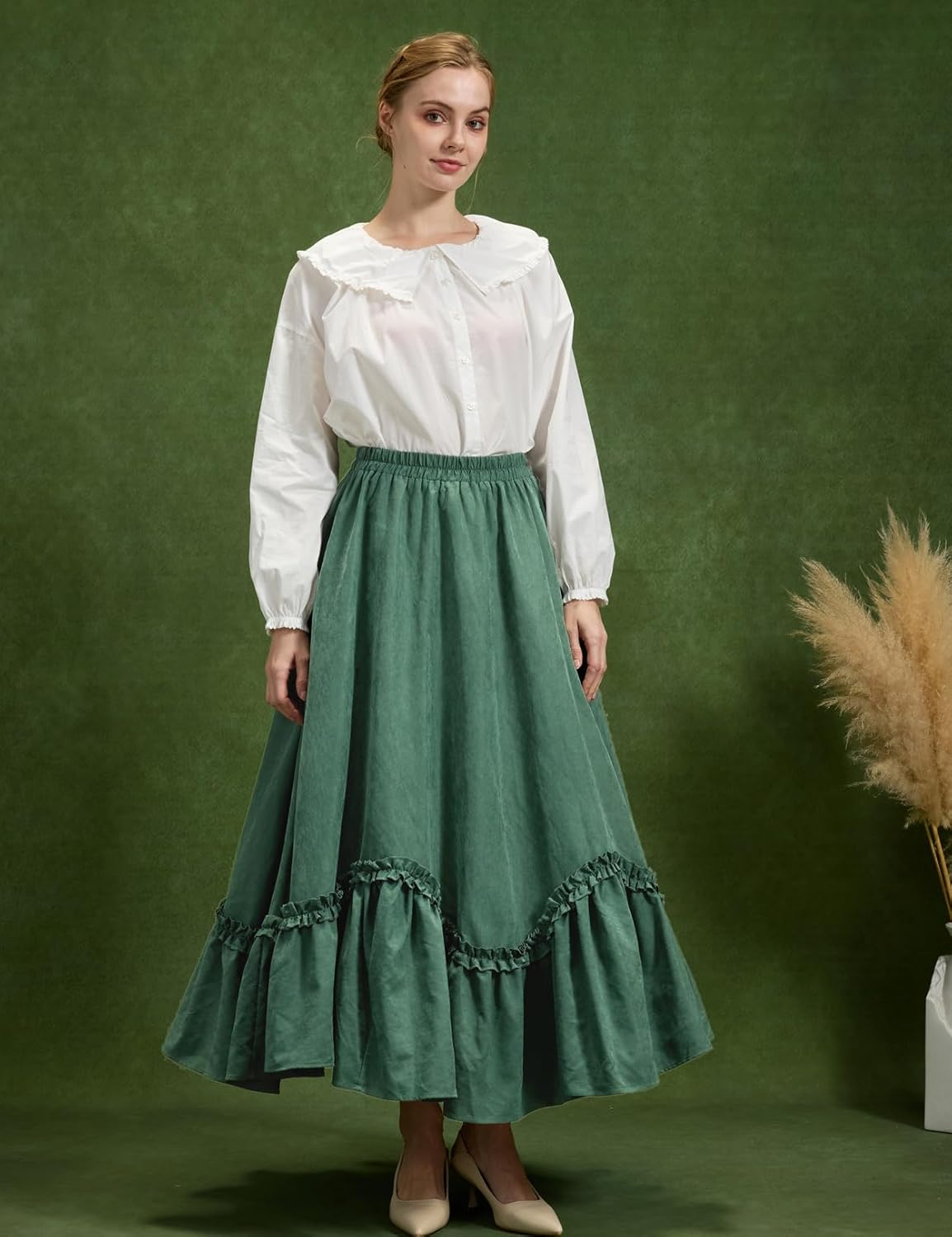 BEAUTELICATE Victorian Medieval Skirt Renaissance Costume Women Skirt with Pockets - Image 6