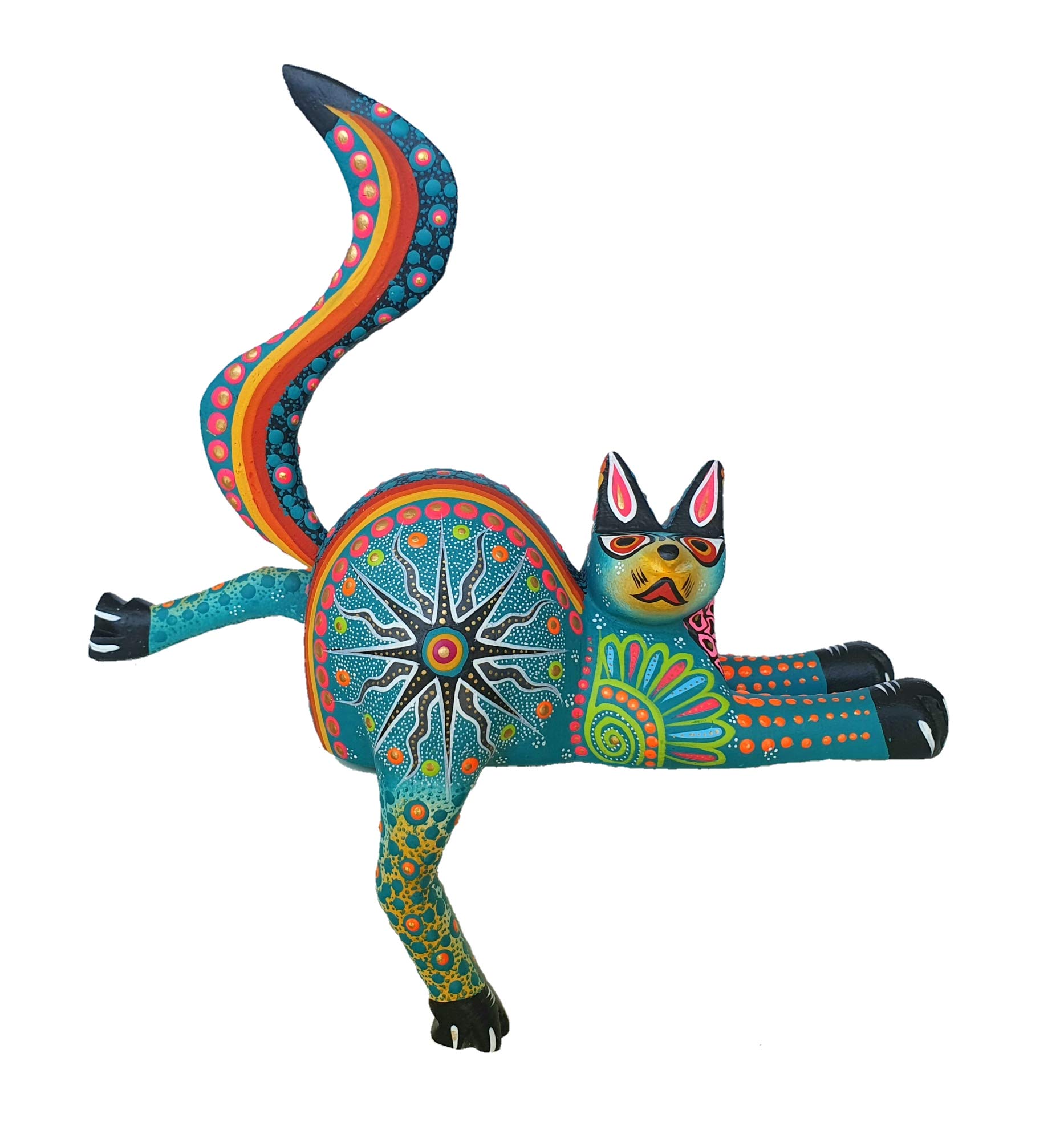 Amazon.com: ALKIMIA INC Mexican Alebrije Cat Wood Carving