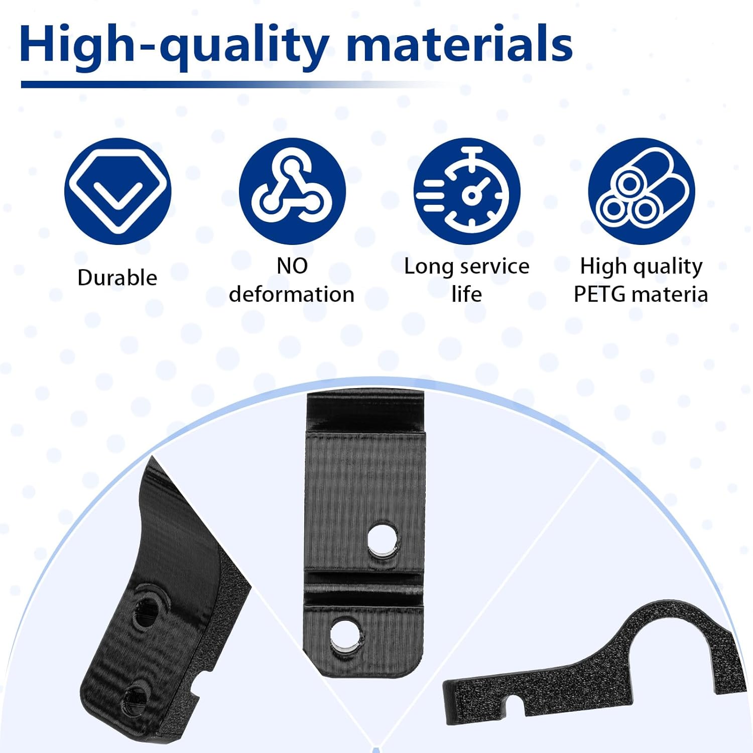 2 Pcs Replacement Bracket Holder Set Compatible with Kettler Ping Pong/Table Tennis Table, Fits 18mm Round Bars