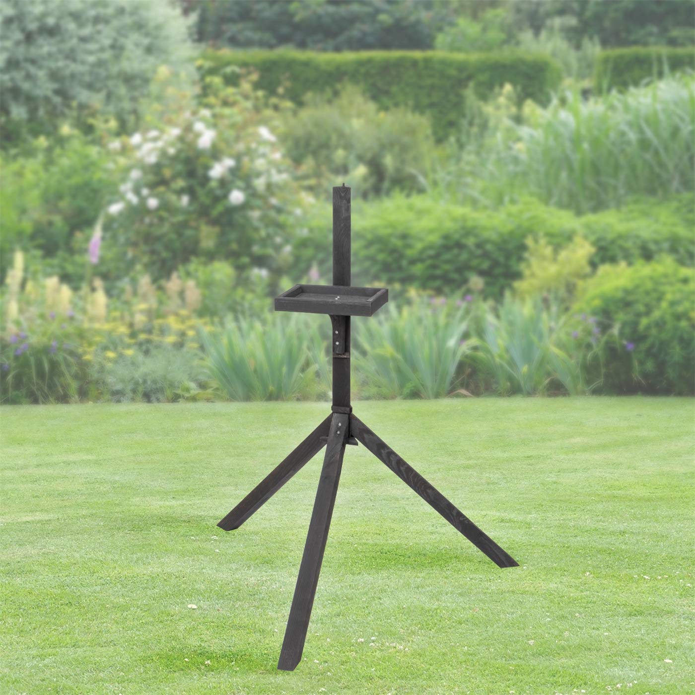 Vogelhaus Mit Ständer Vogelhaus-Ständer 150 Cm Mit 5 Zinken – Höhenverstellbar, Wetterfest, Für Futterhaus & Co. Gartenständer 150cm