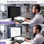 [1-Pack] 27 Inch Privacy Screen for Monitor Computer Screen Privacy Filter for 16:9 Widescreen Monitor Desktop PC Anti-Glare Protector and Blue Light UV-Blocking