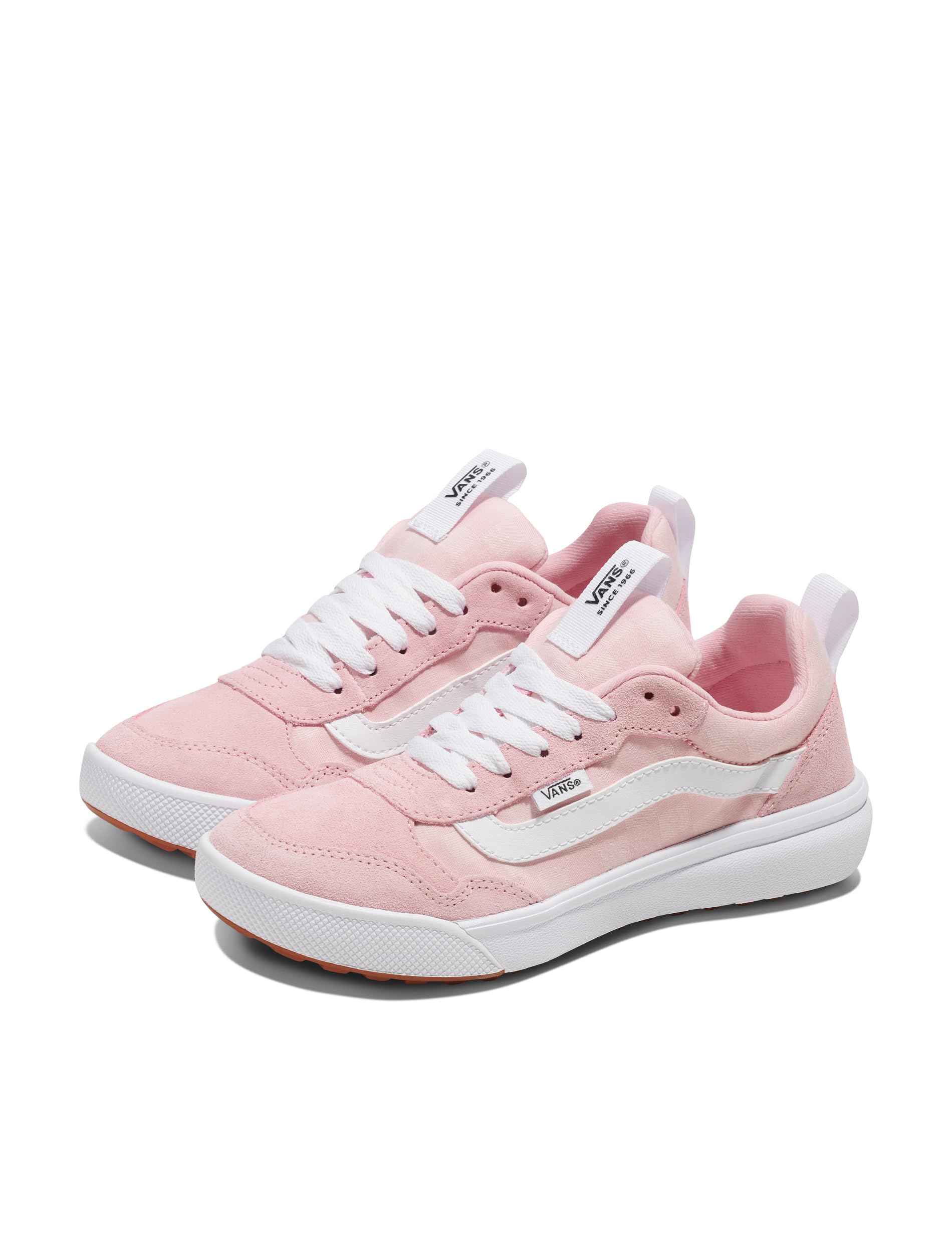 Vans Women's Range EXP Sneaker: 9 Check Textile Coral Blush