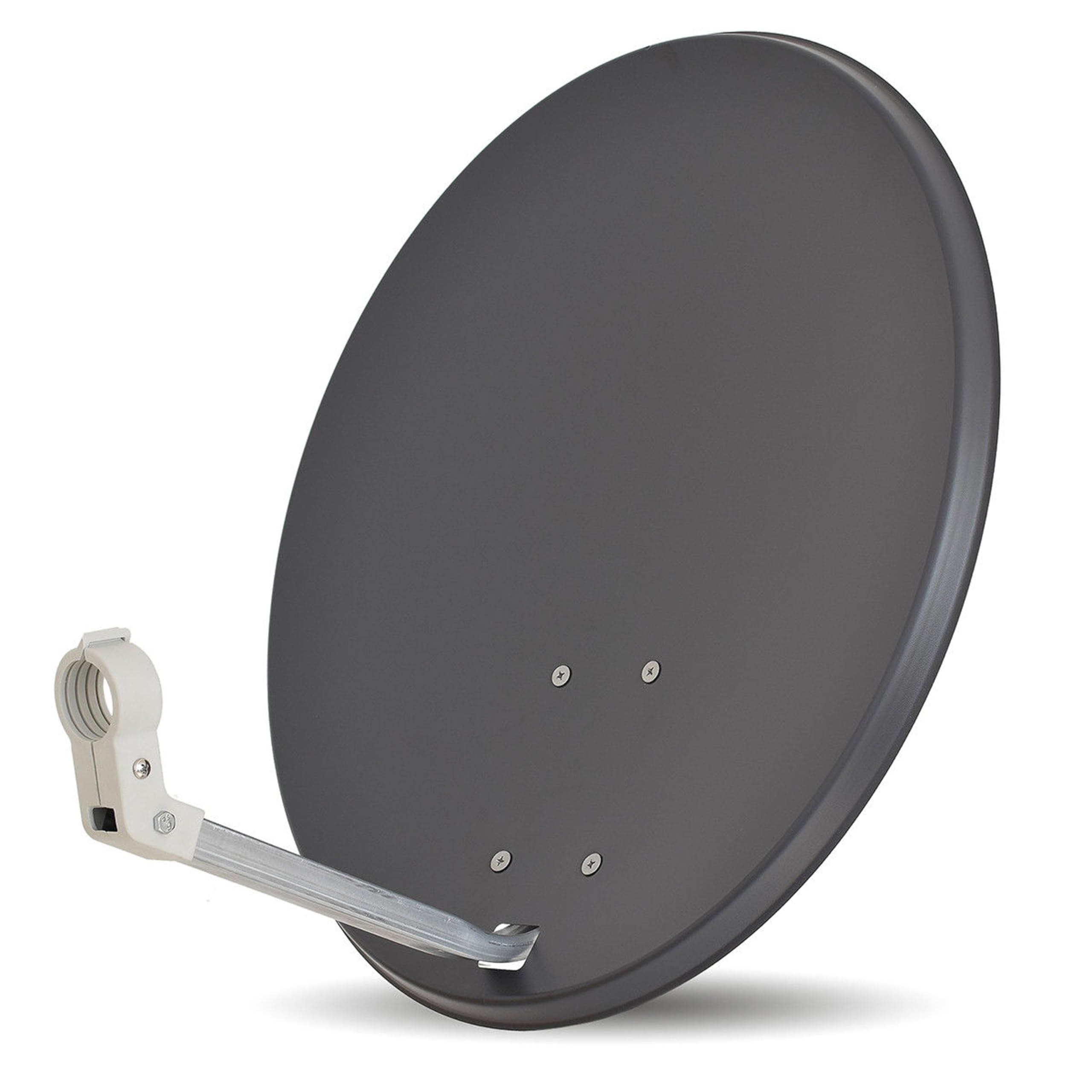 Digitale Camping Sat Anlage Spiegel 60 cm Single LNB 0,1 dB + 10m Kabel + Dreibein Stativ Kabel Balkon Caravan Mobil Schüssel Antenne HD UHD 4K geeignet d