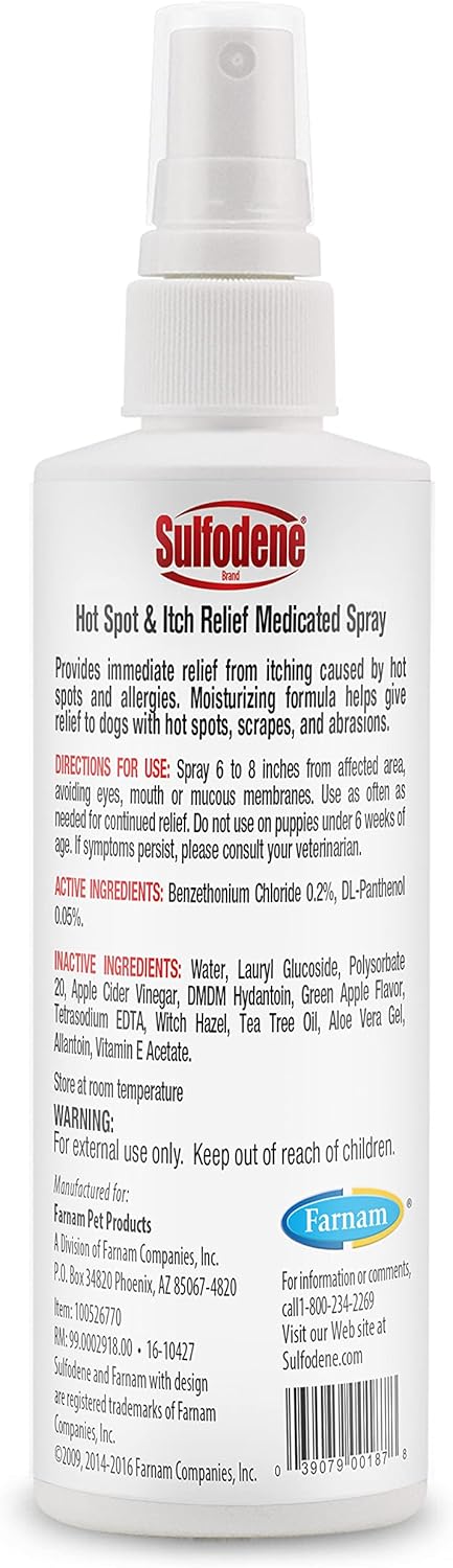 Sulfodene Hot Spot & Itch Relief Medicated Spray for Dogs