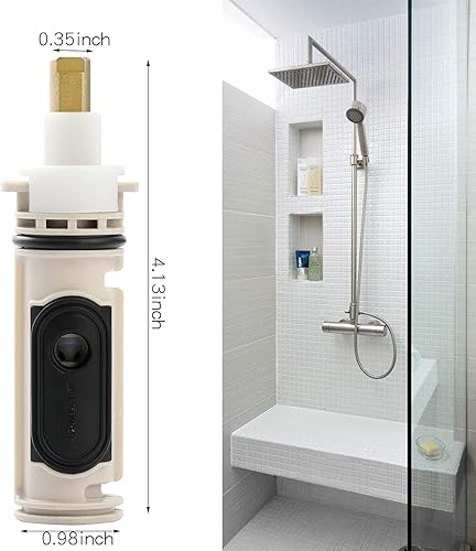 Miniatura 2 de Cartucho de ducha 1222 adecuado para grifo Moen Posi-Temp para grifo de ducha Moen 1222 1222B Cartucho de ducha de repuesto (1222)