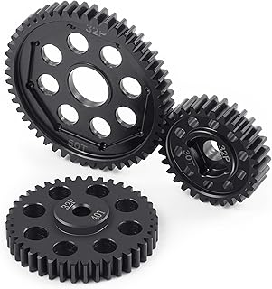 BRKRC Carbon Steel Transmission Gear Set 50T/40T/30T Trans Gears for Losi 1:4 Promoto-MX Motorcycle Dirt Bike RTR