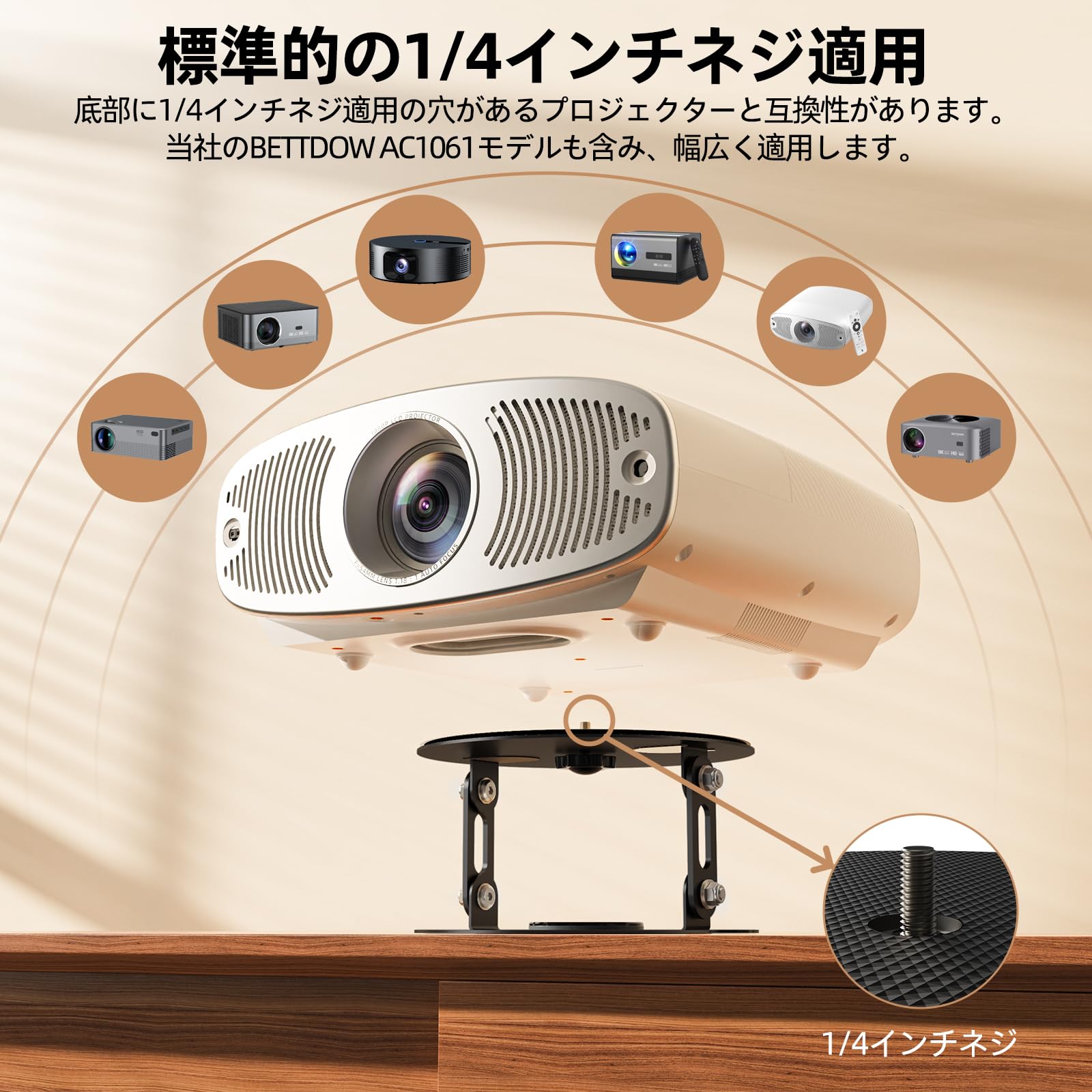 Amazon.co.jp: BETTDOW プロジェクター スタンド 30kg 超耐荷重 卓上