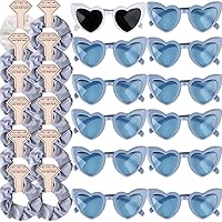 Vista 8 de Juego de 6 lentes de sol de satén para dama de honor, para despedida de soltera, sin daños, ideas de lazos para el cabello, regalo para bodas