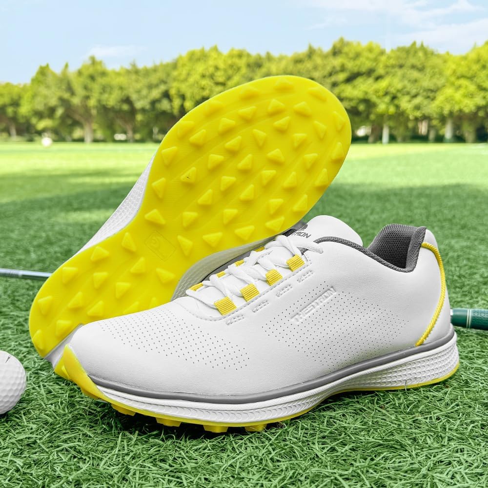 THESTRON Professional Men's Golf Shoes Lighweight Comfortable Spikeless Golf Sport Training Sneakers for Men