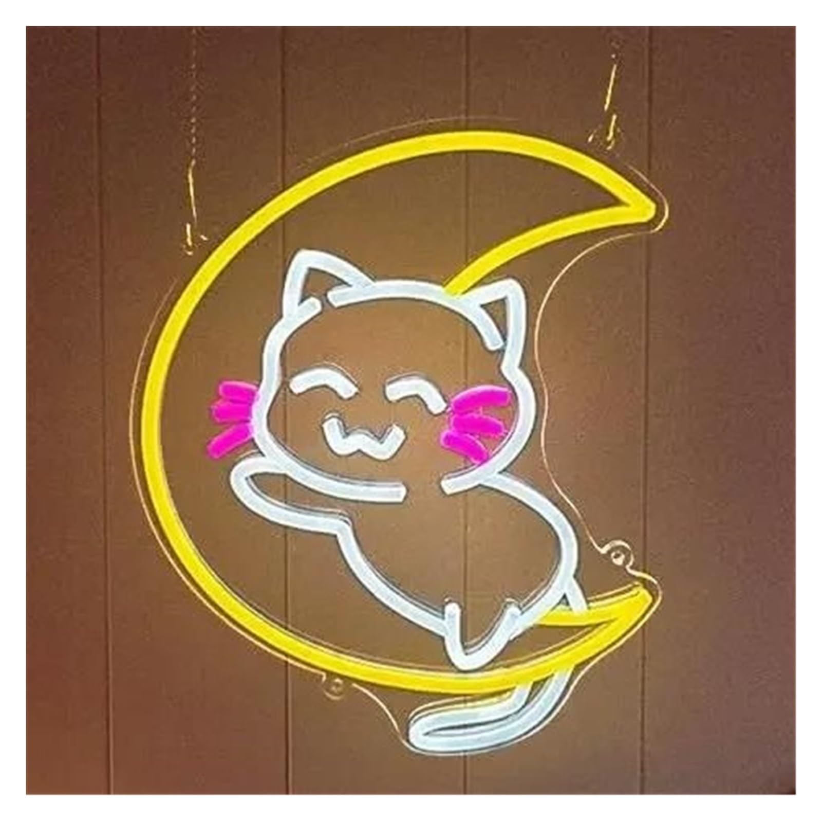 néon signe Enseigne Au Néon En Forme De Chat, Alimentée Par USB, Pour Salle De Bain, Chambre À Coucher, Bar, Salon 33.5x28.4cm
