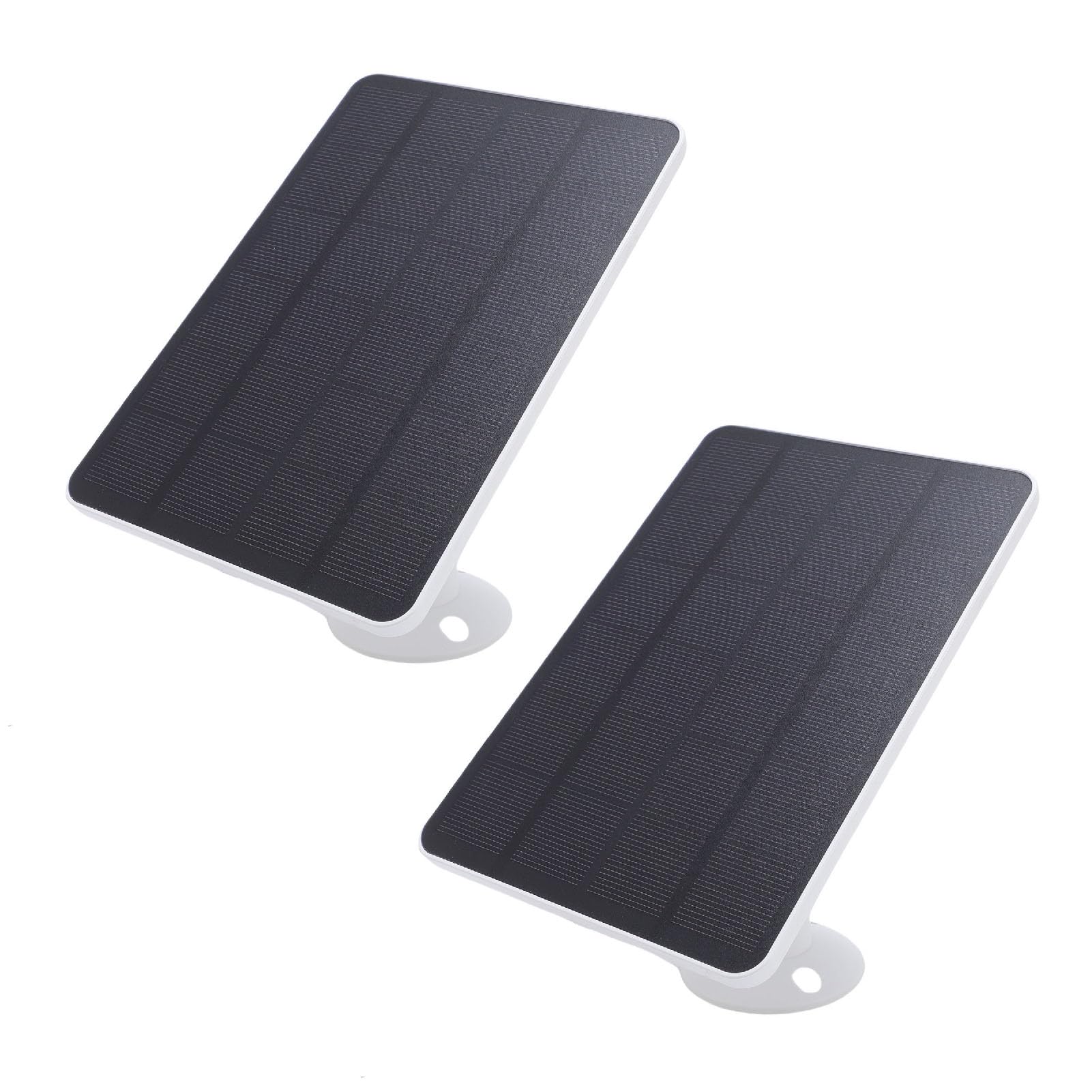 2pcs Cargador Solar para el Timbre con batería Ring, Panel Solar de 10 W con Soporte de Pared Giratorio d360°, Cable de 3 Metros, IP65 para el Timbre con vídeo Ring 2/3/3+/4