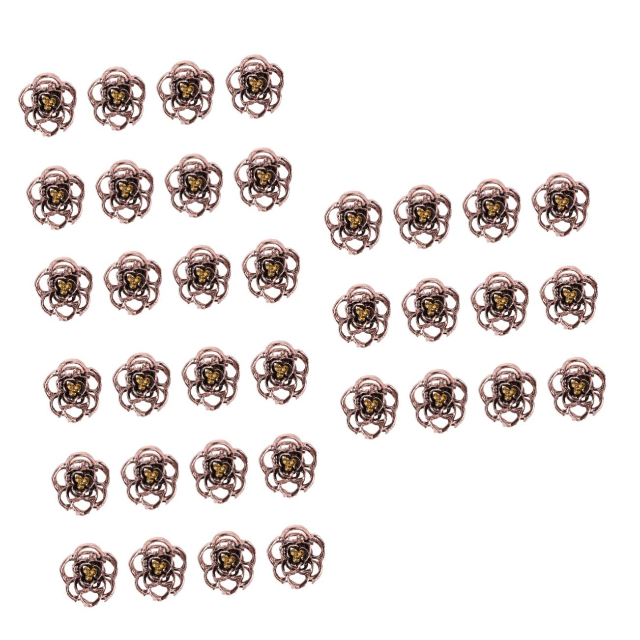 minkissy 36pezzi Clip Per Vintage Con Design Rosa Mini Artigli Per Donne e Ragazze Accessori Eleganti Per Ogni Occasione Facili Da Usare e Resistenti Perfetti Per Lunghi