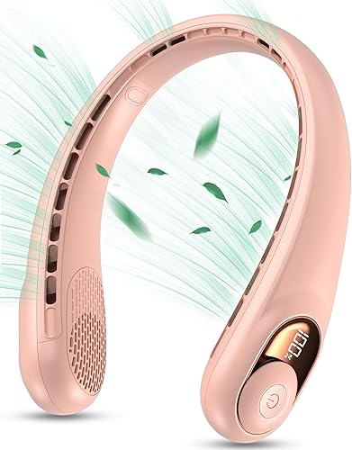 Miniatura 7 de KIDEE Ventilador de cuello portátil ventiladores de cuello recargables para mujeres y hombres ventilador personal de refrigeración de 4000 mAh