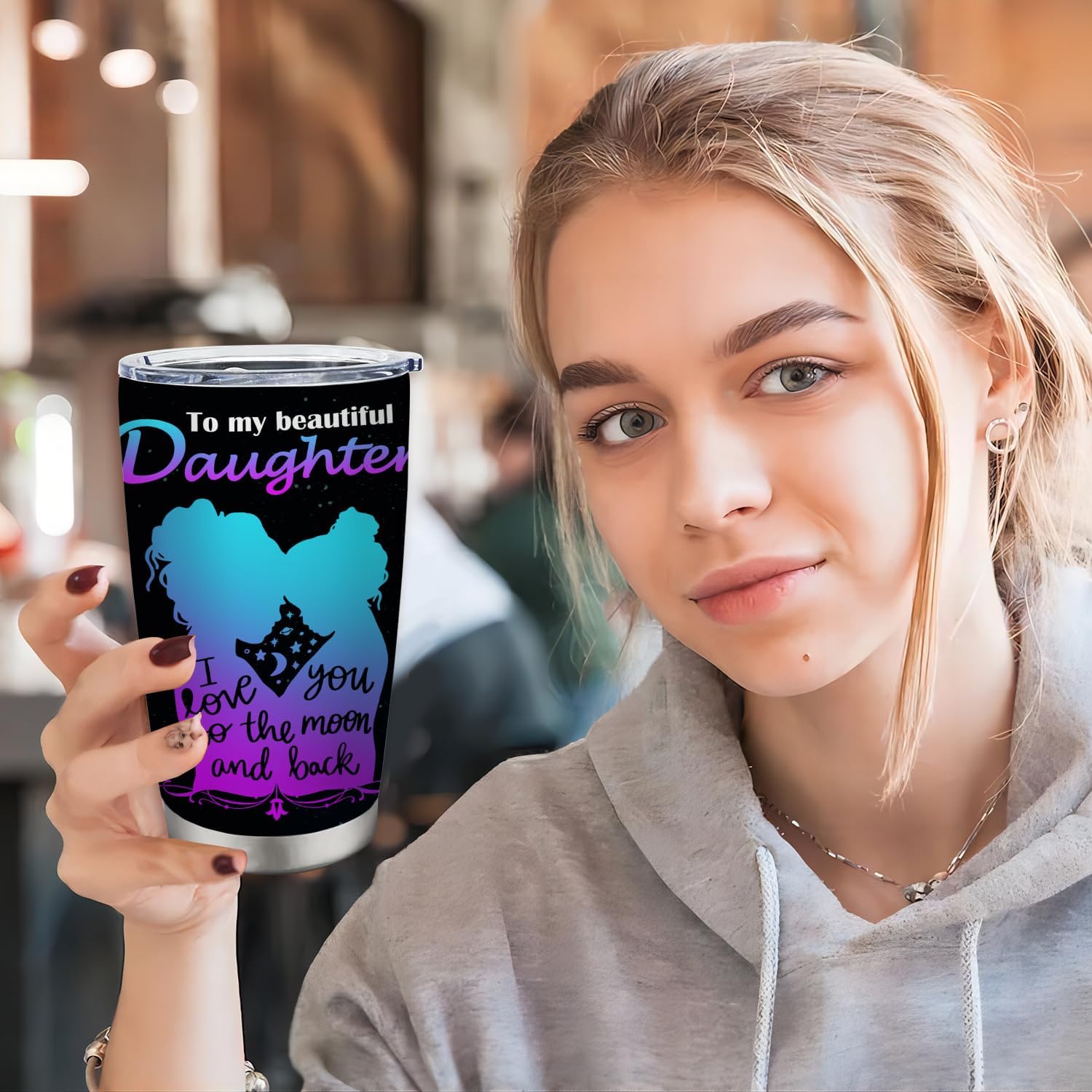 Daughter Birthday Gift, Gifts for Daughter, 20OZ Tumbler Cups, Daughter Gifts from Mom - Image 9