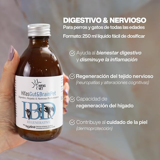 Foto 3 de 8 de HIFAS Vet - Gut&Brain Pet Probioticos para Perros y Gatos, Suplemento Digestivo para reforzar la Salud…