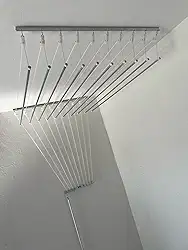 Varal Individual Teto 10 Varetas Alumínio 100cm