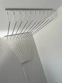 Varal Individual Teto 10 Varetas Alumínio 100cm