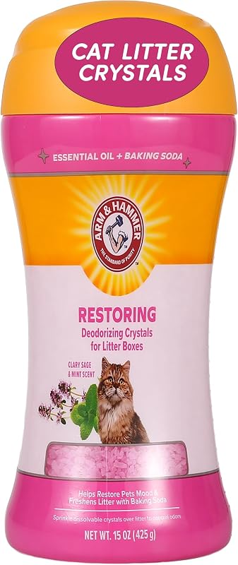Cristais Desodorizadores para Areia de Gatos ARM & HAMMER Clary Sage Mint 425 g