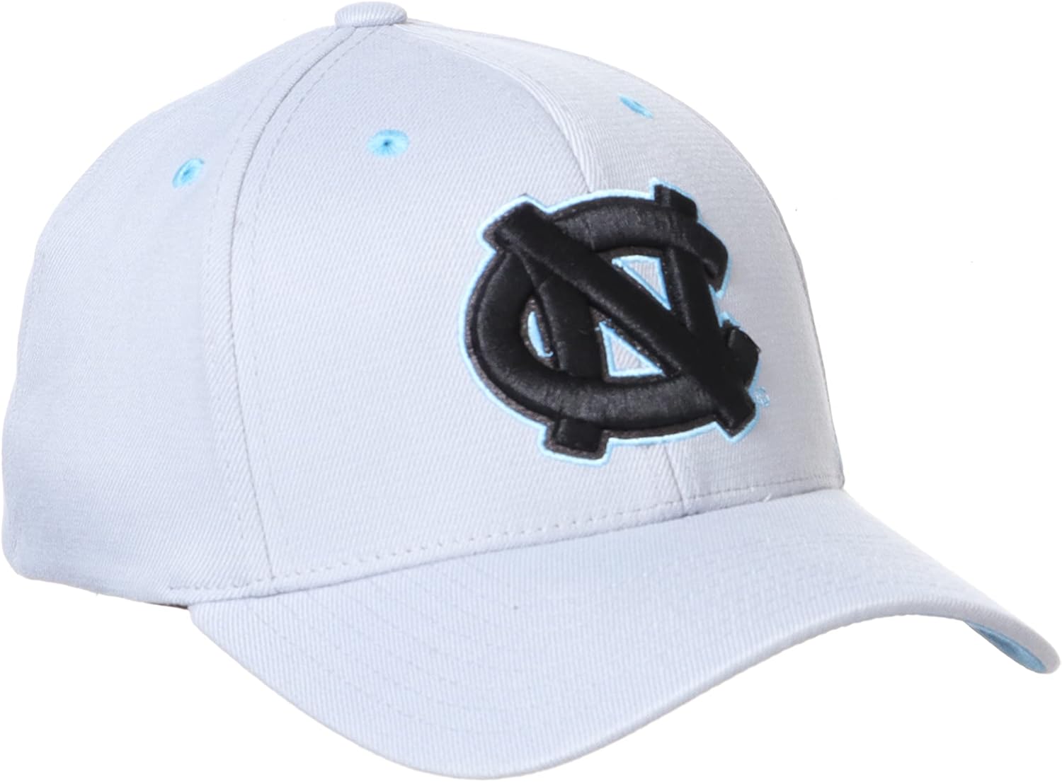 ZHATS NCAA Mens NCAA Officially Licensed Stretch Fit Hat Zh Gray - Image 2