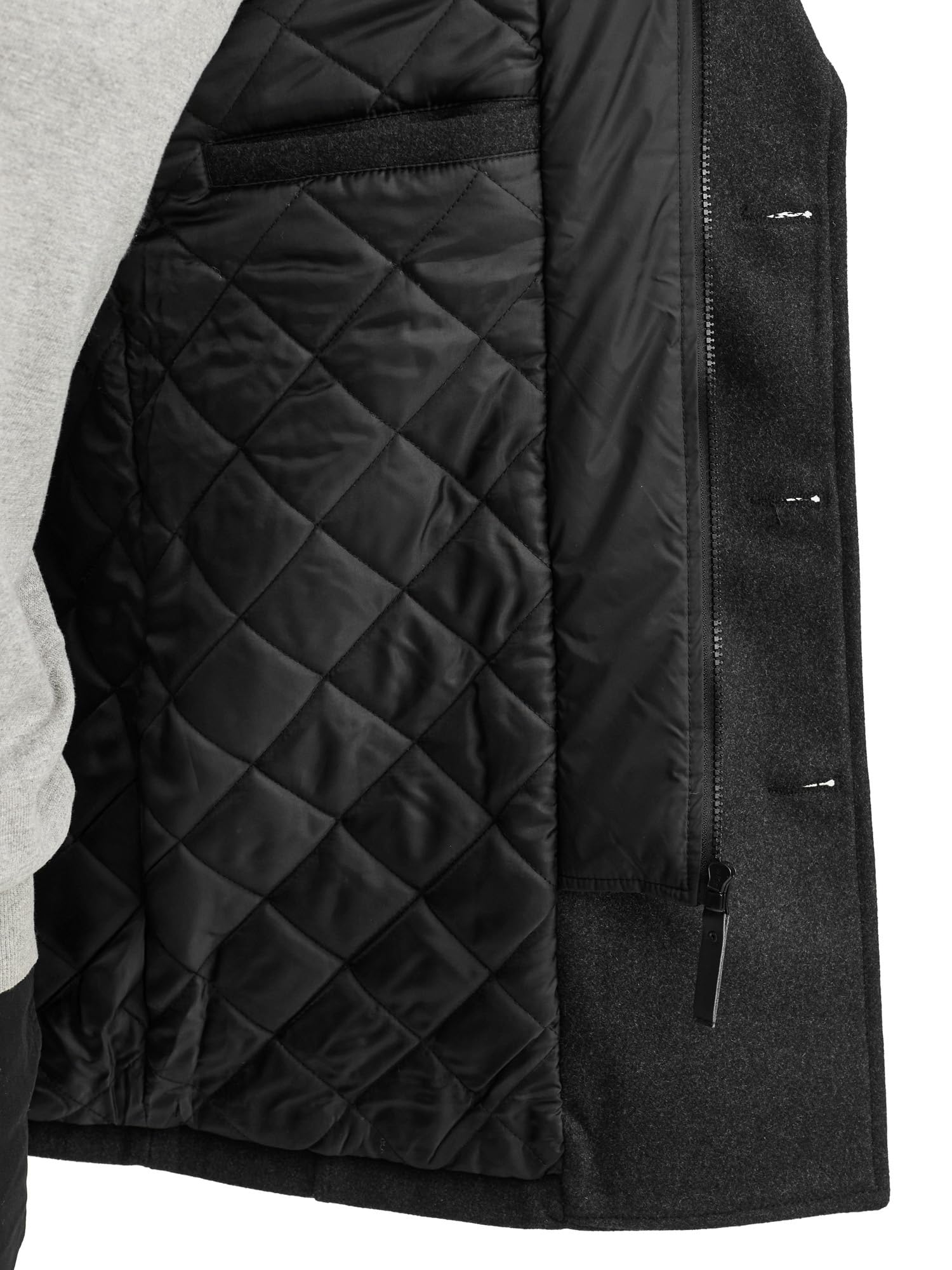 Indicode Herren INLunil Kurzmantel mit Stehkragen | Herrenmantel Mantel aus Wollmix für Männer