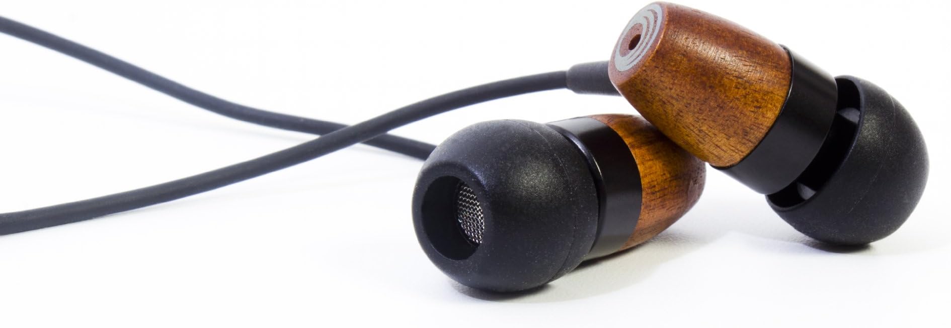 thinksound rain 9mm In-Ear Wooden Headphone with Enhanced Bass and Passive Noise Isolation (Black/Chocolate)