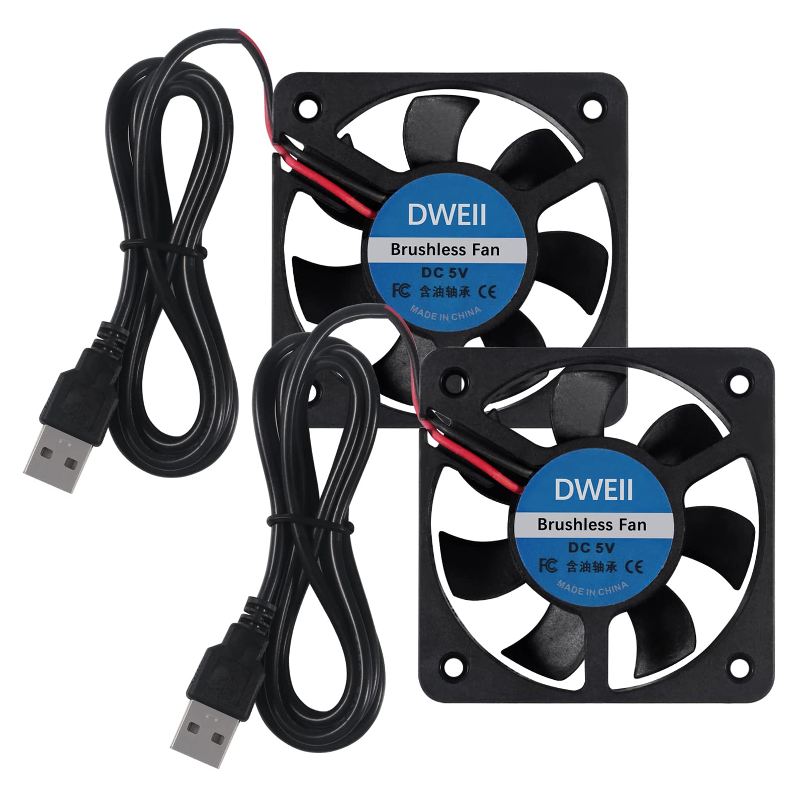 5V USB Cooling Fans - 2 Pack for DIY Projects -1