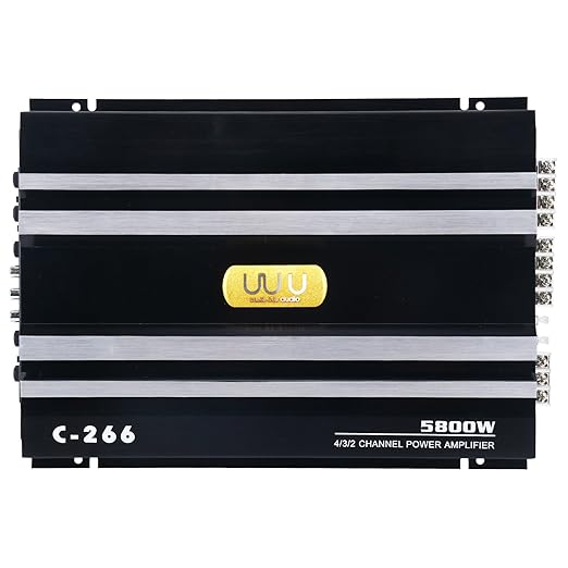 Amplificador de Potencia YaeCCC C-266 4 Canales 1200W para Auto miniatura 9