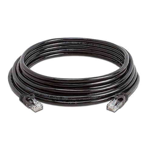 Vista 47 de Cmple - Cable Cat 6 de alta velocidad - Cable de red de 10 Gbps, LAN Ethernet Cat6, conectores RJ45 chapados en oro - 5 pies blanco