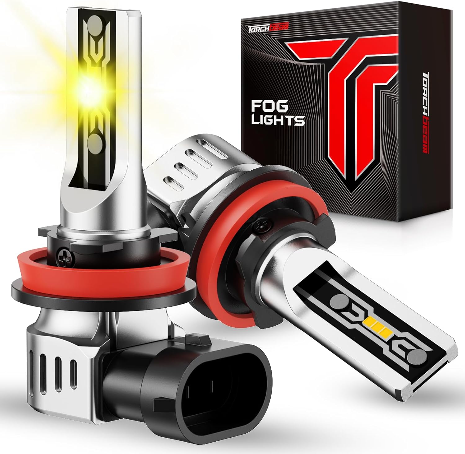 Torchbeam H11/H16/H8 LED Fog Light Bulbs Yellow