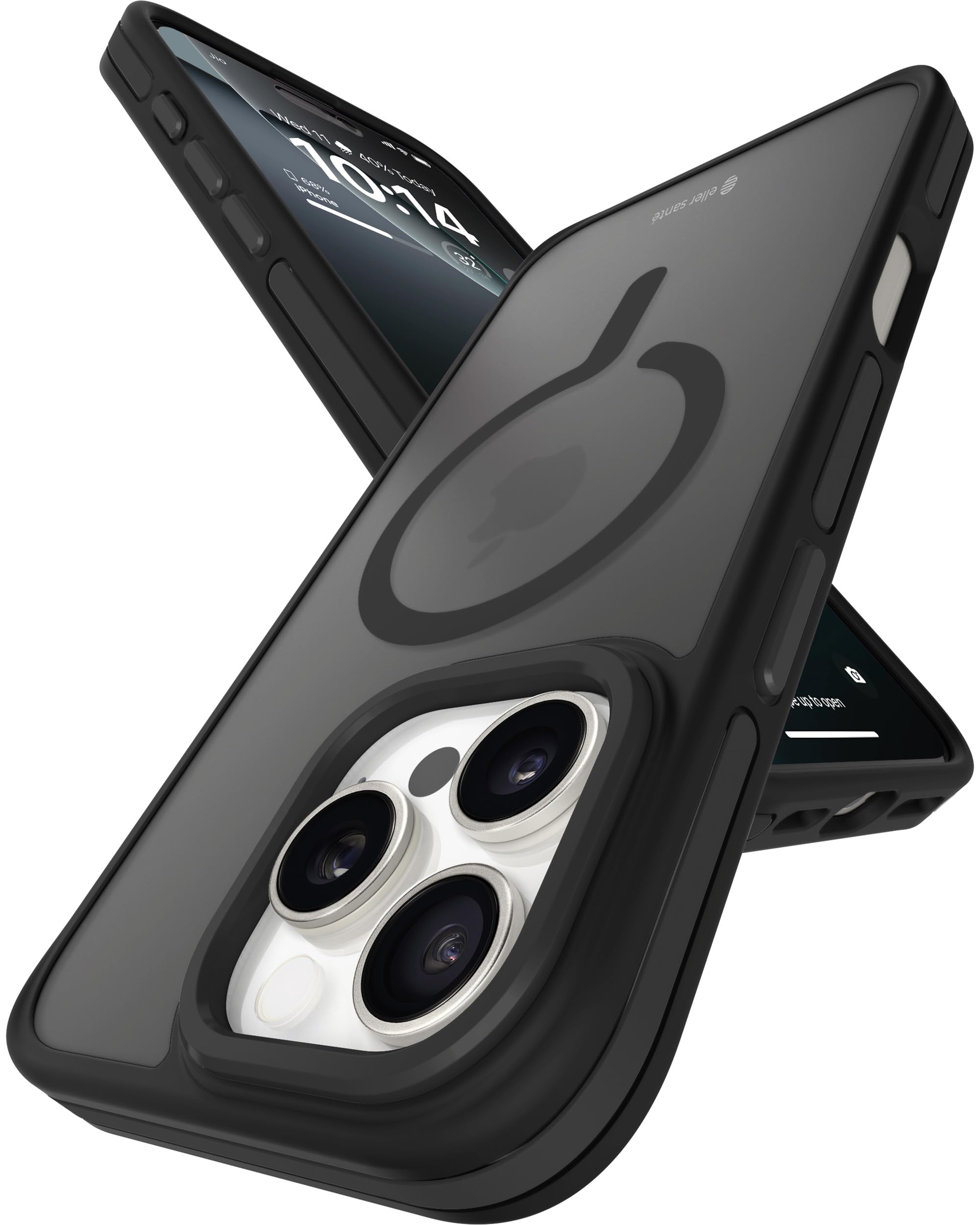 eller santé® Elementrix Back Cover Case for iPhone 16 Pro Scratch Resistant Camera Screen Protector TPU Shockproof 10ft Drop Protection Support Mag-Safe Wireless Charging- Black (B0DGQ4WHJW) Amazon Price History, Amazon Price Tracker