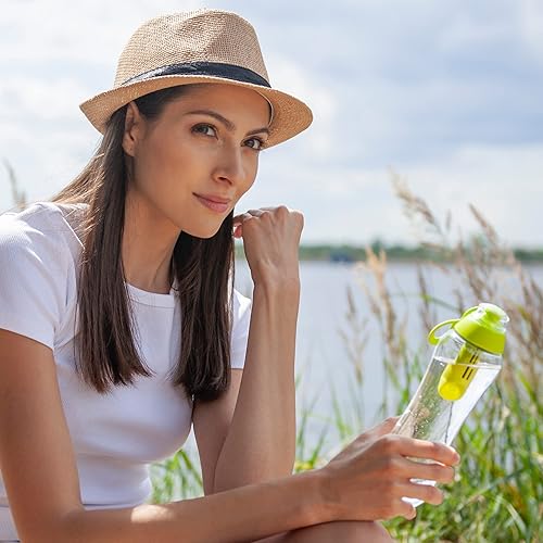 Miniatura 6 de Dafi Botella de agua deportiva con filtro verde  17 oz  Botella de agua reutilizable personal, repuesto de filtro de mochilero, purificador de paja