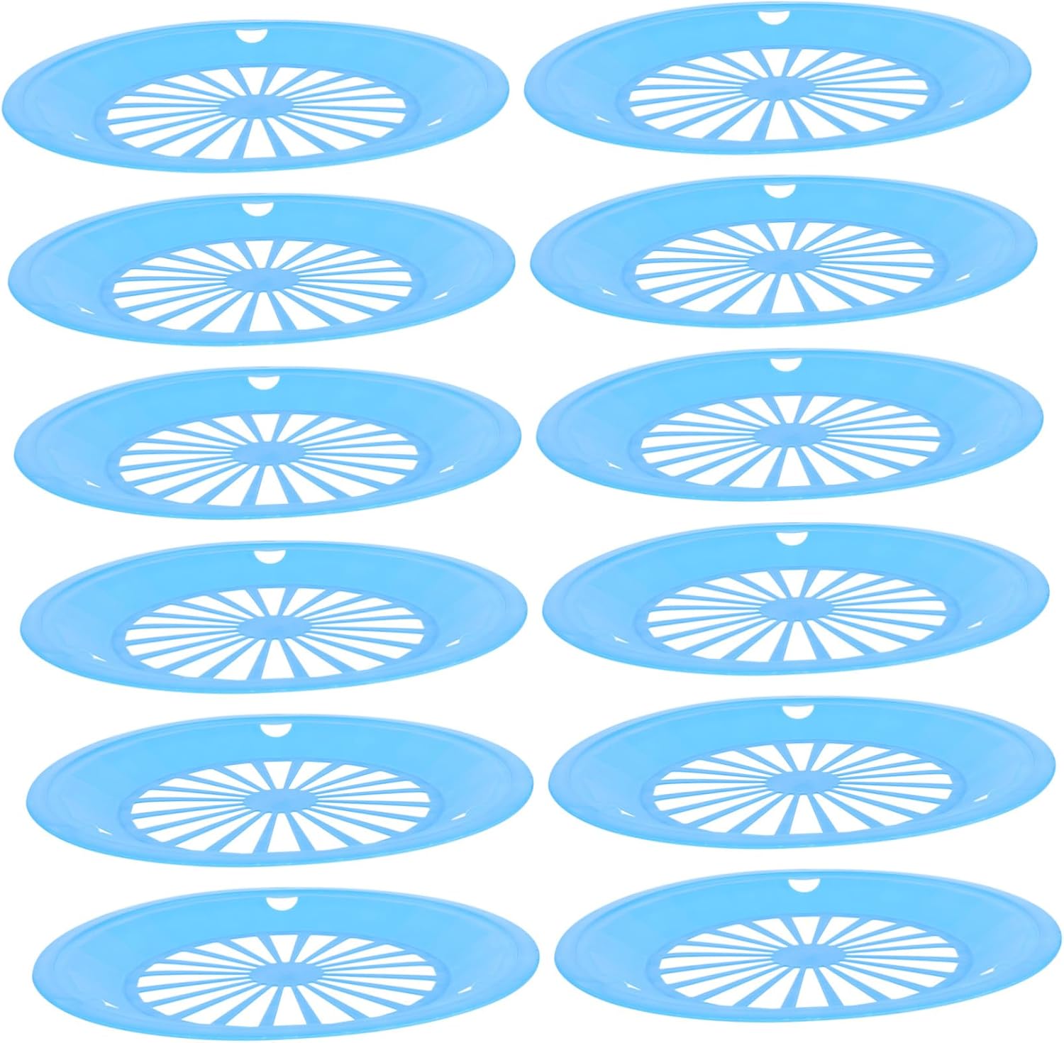IMIKEYA 12pcs Bbq Paper Plates Camping Dishes Plastic Plate Holders Food Trays for Party Bbq Accessories
