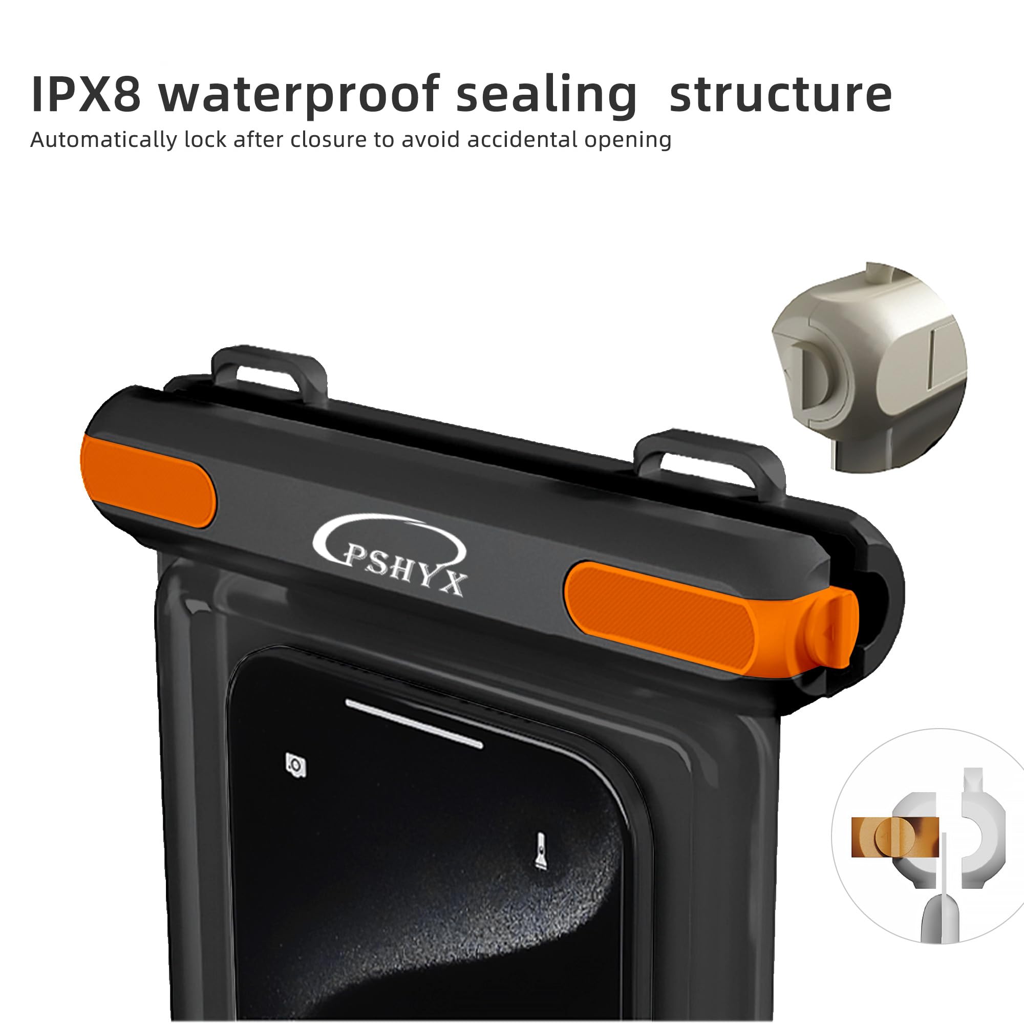 Bolsa impermeable flotante para teléfono, bolsa seca para teléfono, funda universal impermeable para iPhone 17, 16, 15, 14, 13, 12, 11 Pro Max, esencial para playa, buceo, deportes acuáticos, 2