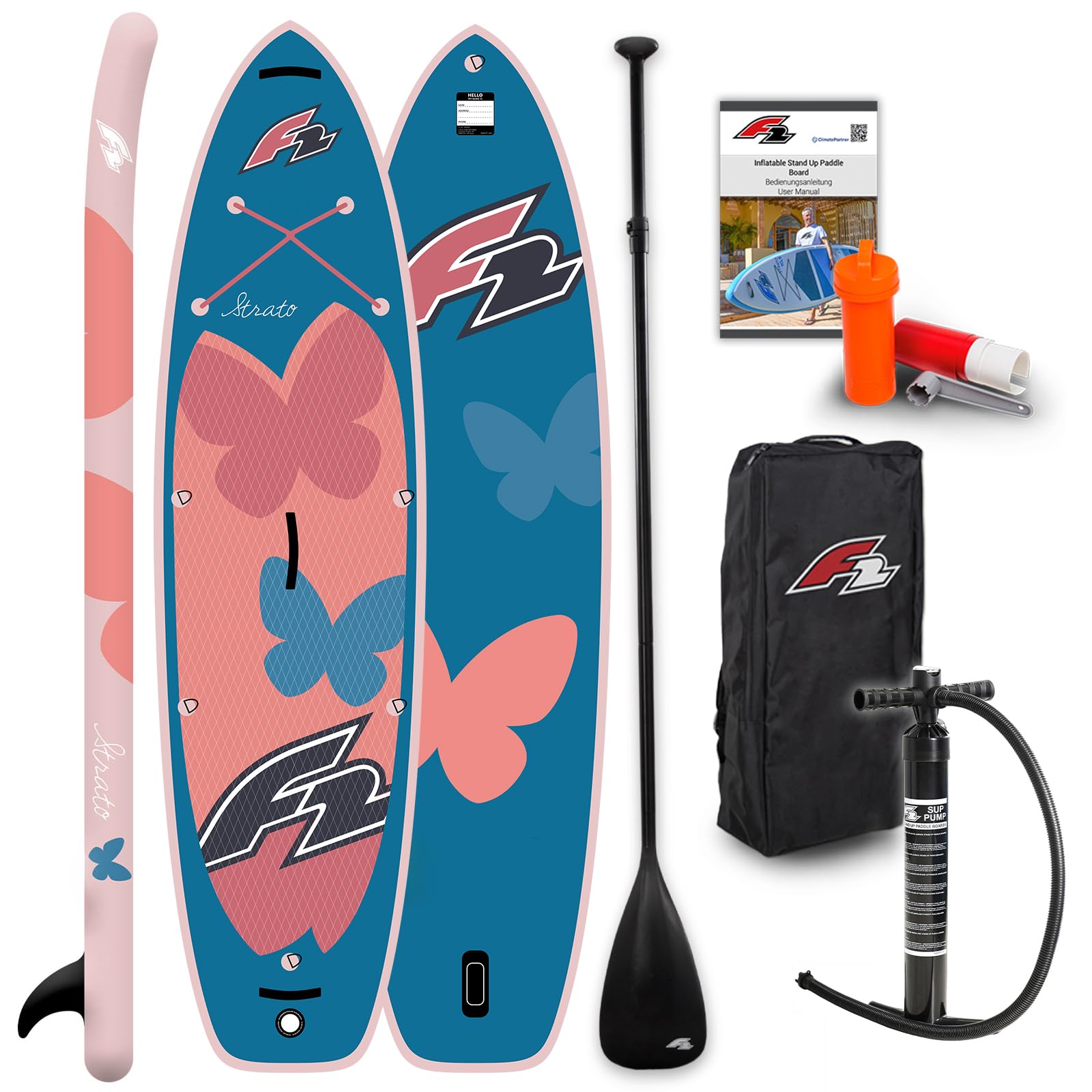 F2 Damen SUP Stand Up Paddle Board Strato Ltd. Edition Größe wählbar Apricot