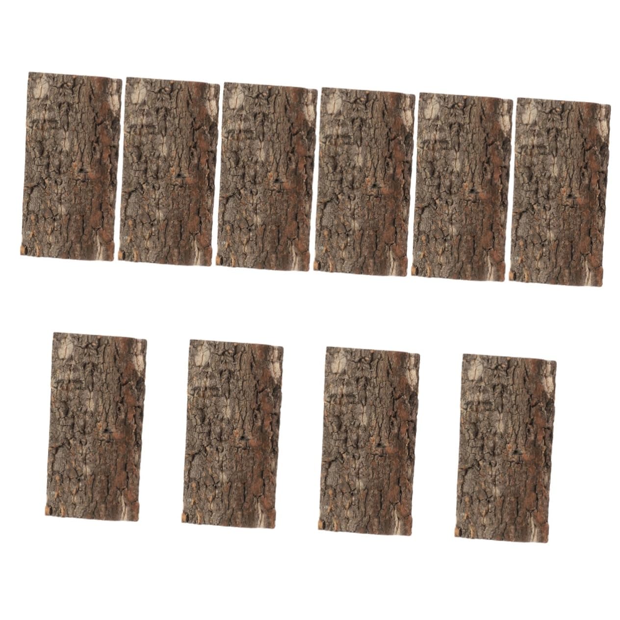 Yardwe 10 Piezas De Elegante Corteza De Corcho para Decoración De Reptiles Terrario Tanque Fondo De Pared.