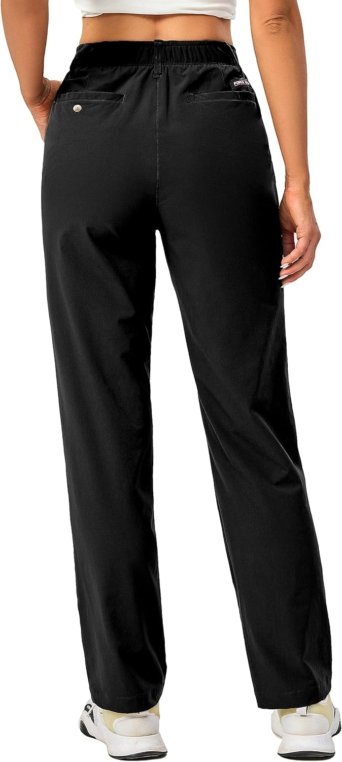 Little Donkey Andy Women's Golf Pants Stretch Quick Dry Lightweight Straight Leg Business Casual Slacks with Pockets - Image 3