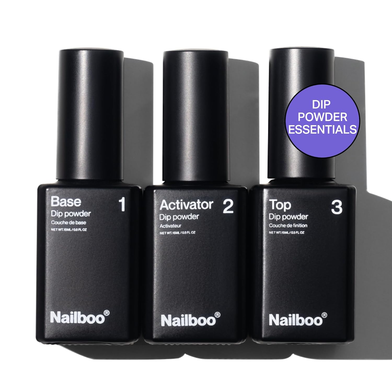 Nailboo Dip Powder Liquid Set, Dip Powder Nail Essential